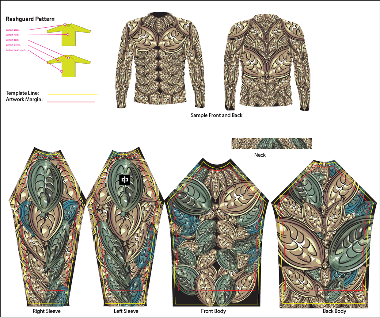 Рашгард мужской выкройка Custom Design Rashguard (4) Images :: Behance