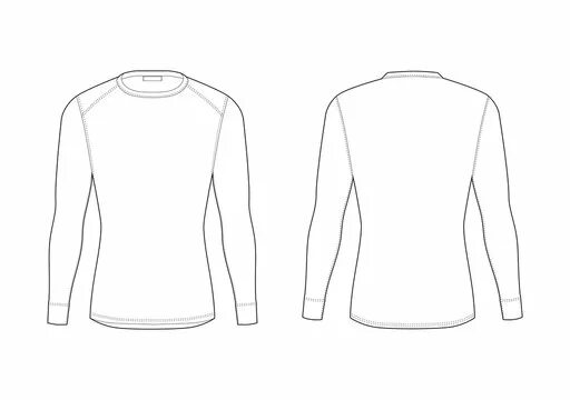 Рашгард выкройка женский Long Sleeve Shirt Template Изображения: просматривайте стоковые фотографии, вект