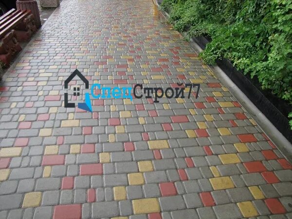 Раскладка плитки старый город фото Тротуарная плитка "Старый город" - цена от 650 руб/м СпецСтрой77