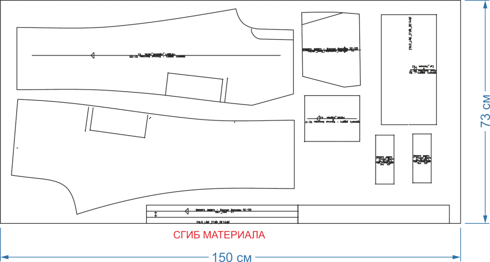Раскладка выкроек Выкройка женских джоггеров Шить просто - Выкройки-Легко.рф