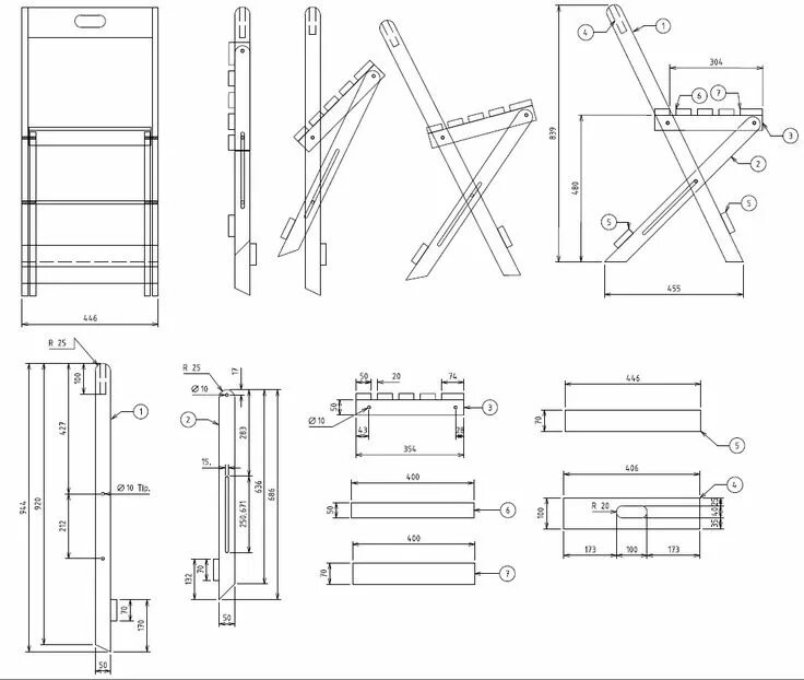 Раскладная своими руками чертежи PROJETO CADEIRA DOBRÁVEL Diy furniture building, Chair woodworking plans, Wood c