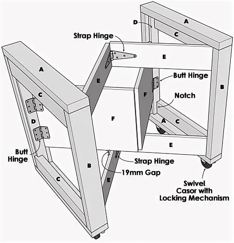 Раскладная своими руками чертежи mobile fold up workbench Mobile workbench, Folding workbench, Workbench