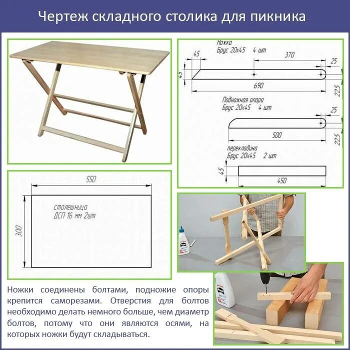 Раскладной стол своими руками чертежи и схемы Стол из дерева своими руками: чертежи, фото, пошаговая инструкция - Строительств