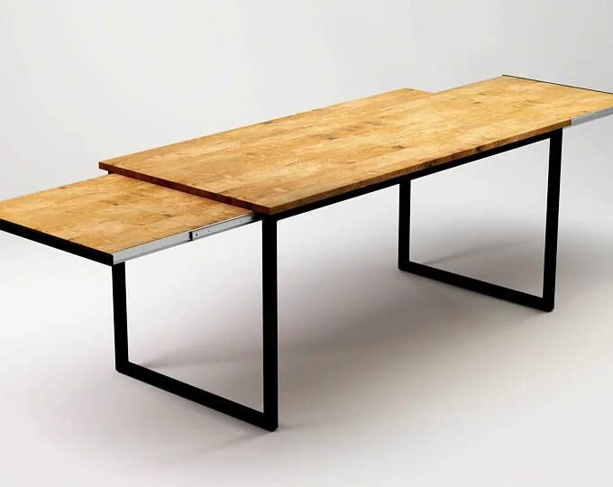 Раскладной стол в стиле лофт Extendable table Basic LISTIG - 160-280x80x75cm. Extendable table top&contempora