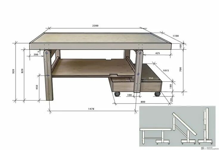 Раскладной верстак своими руками чертежи и схемы Делаем уличный верстак своими руками: инструкция Home decor, Home, Decor