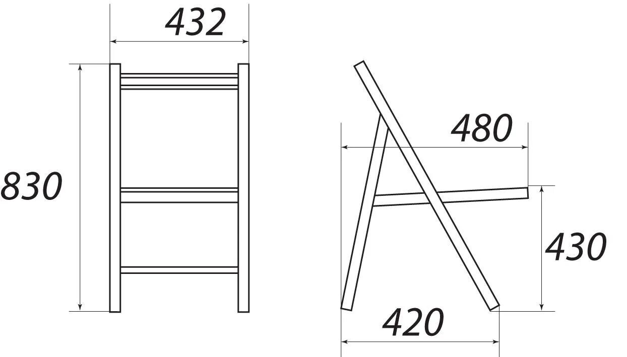 Раскладные стулья своими руками чертежи Размеры складных стульев из дерева: найдено 87 картинок