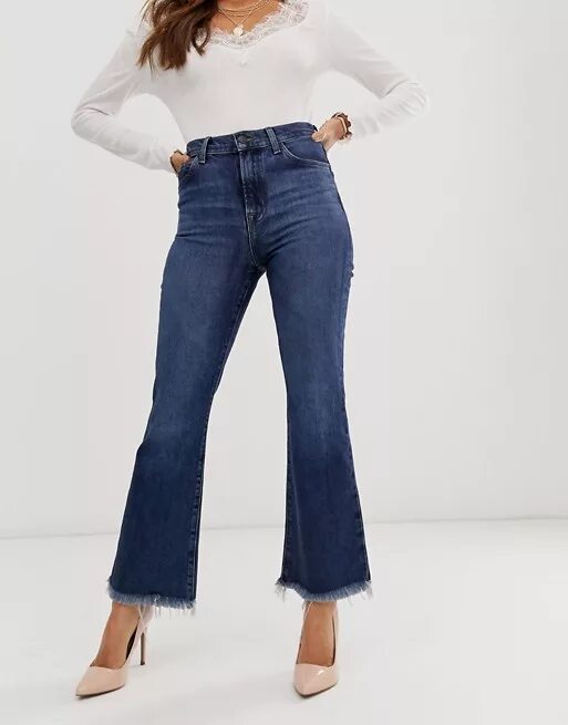 Расклешенные джинсы фото J Brand Julia high rise flare jeans ASOS