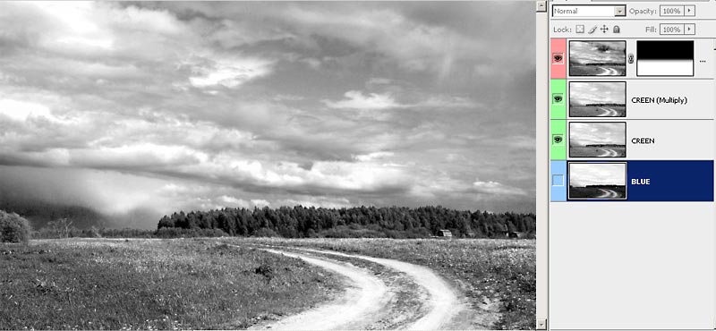 Раскрашиваем черно белое фото в фотошопе Чёрно-белое фото в Photoshop оригинально