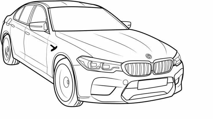 Раскраска бмв м5 ф90 тюнинг BMW Coloring Pages. Print for Kids WONDER DAY - Coloring pages for children and 