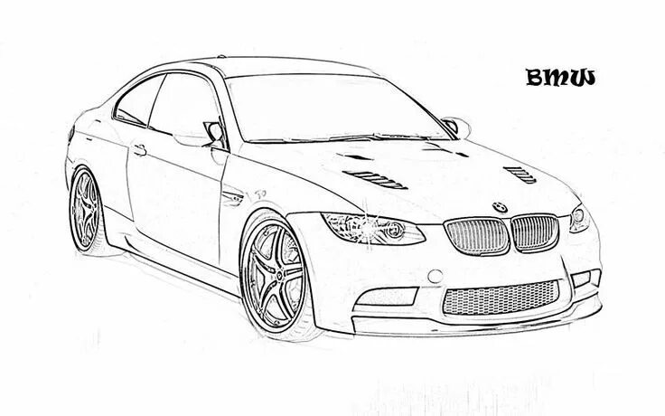 Раскраска бмв м5 ф90 тюнинг Luxury Cars Coloring Pages(2024)