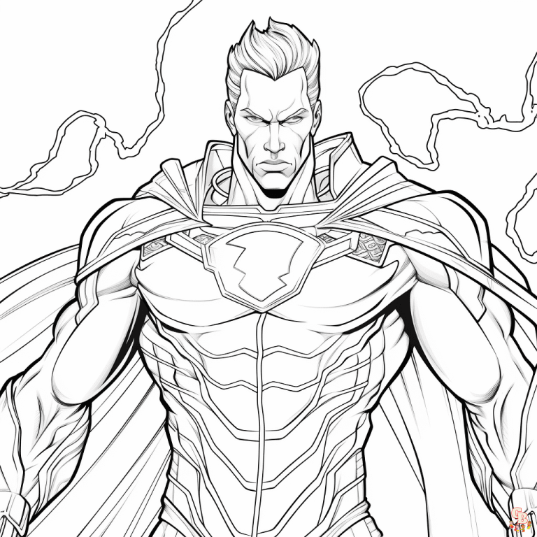 Раскраска черных фото Printable Black Adam Coloring Pages Free For Kids And Adults 0B9