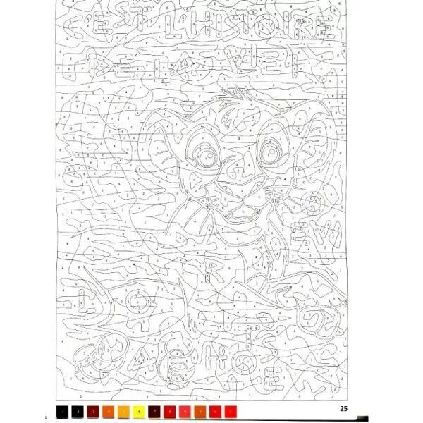 Раскраска по номерам фото дисней Pin on malen nach Zahlen Abstract coloring pages, Disney coloring pages, Cartoon