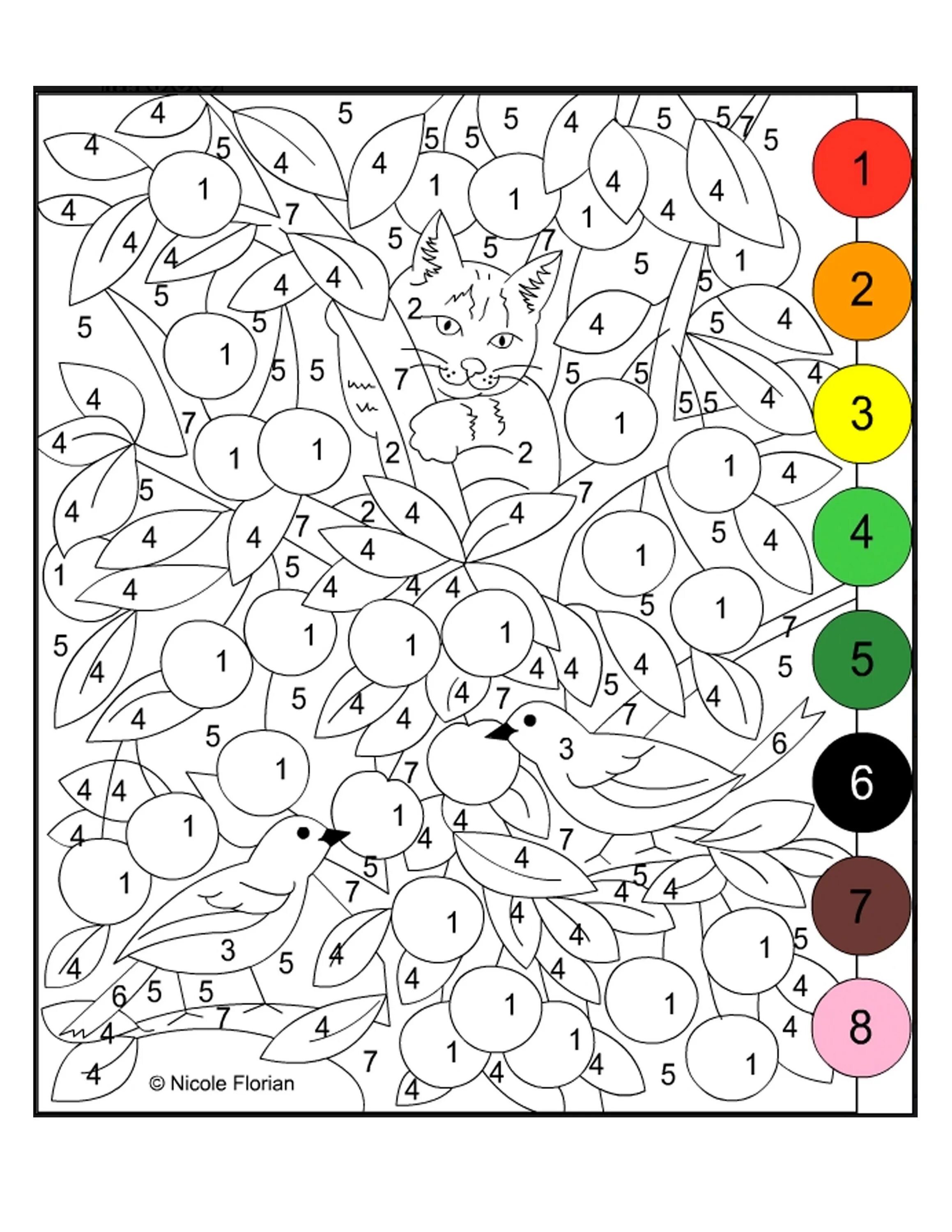 Раскраска по номерам по фото скачать Pin on conectar puntos y colorear