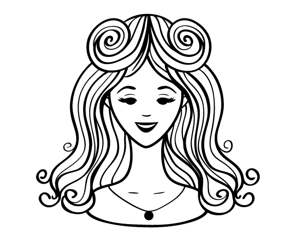 Раскраска прически для девочек распечатать Hairdresser #91258 (Jobs) - Free Printable Coloring Pages