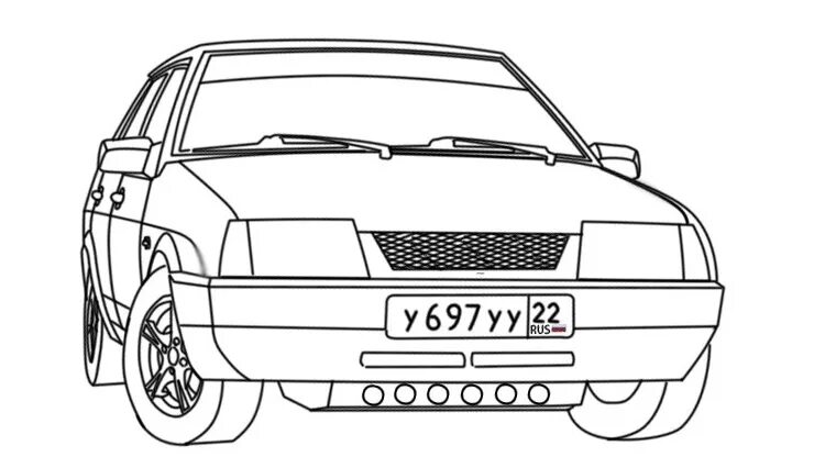 Раскраска ваз тюнинг Lada 21099 1.5 бензиновый 2003 Нефертити "Dual Power" на DRIVE2