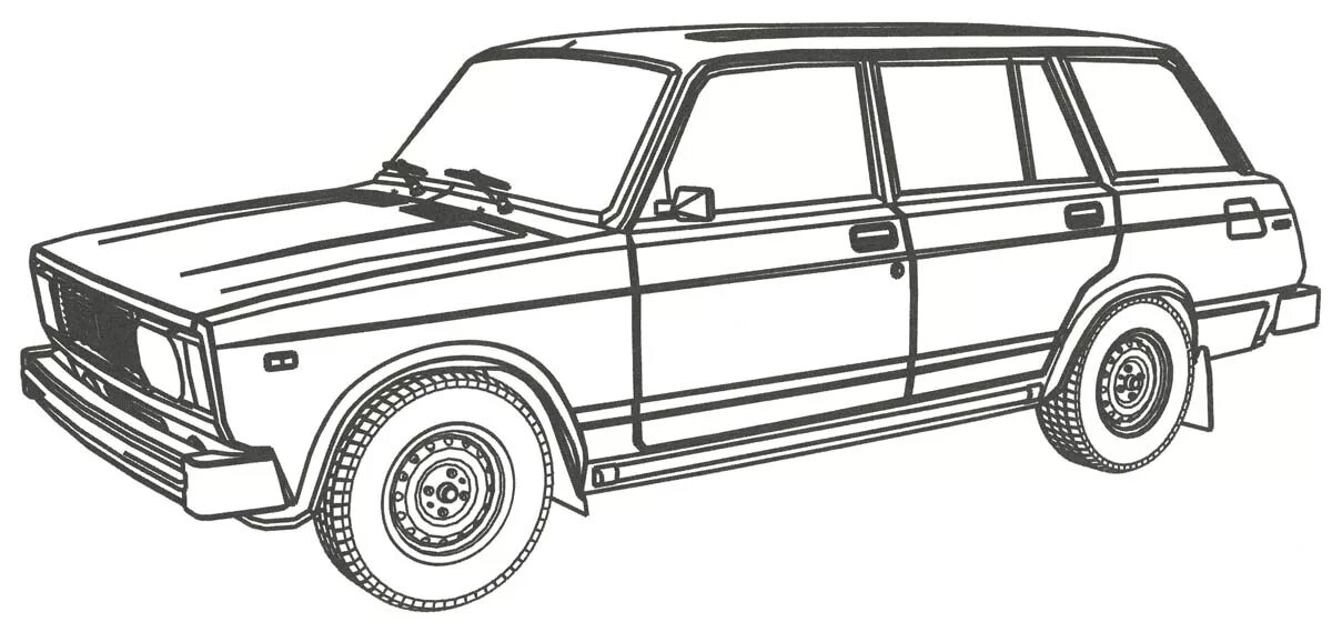 Раскраска ваз тюнинг Раскраски. Автомобили. Раскраски. Автомобили Российского производства Ваз 2104