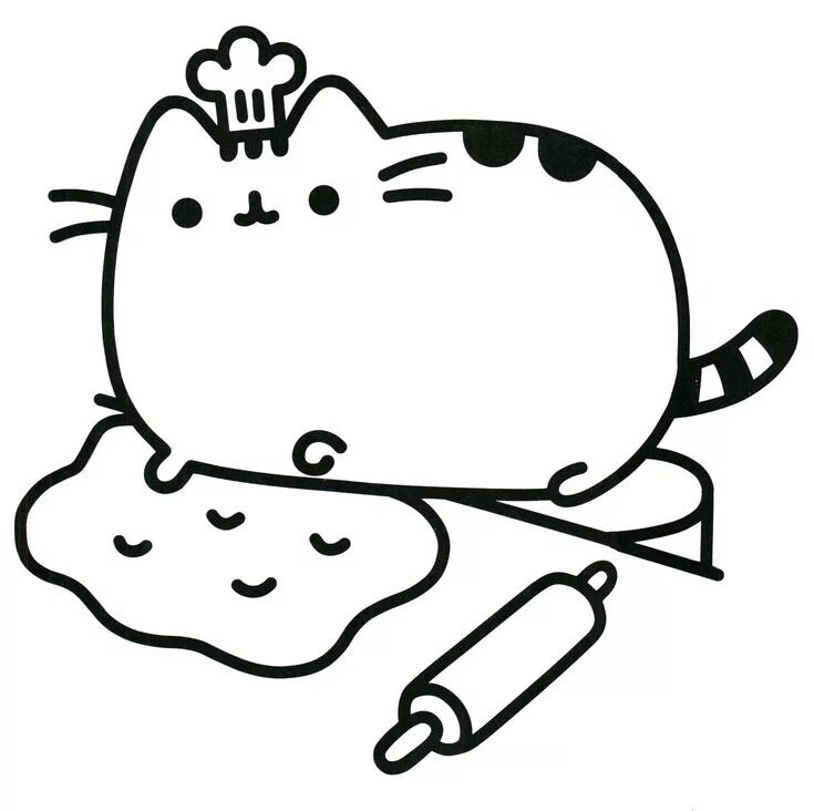 Раскраски фото пухлых котиков Pusheen Coloring Book Pusheen Pusheen the Cat Coloriage kawaii, Pages de coloria