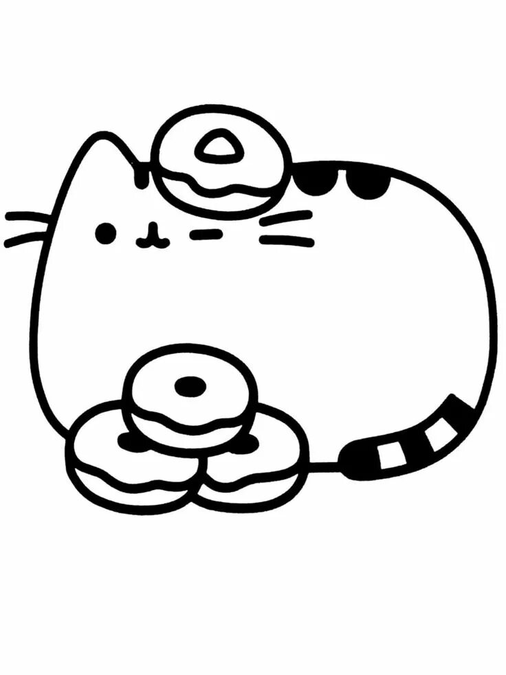 Раскраски фото пухлых котиков Раскраски Кот Пушин Pusheen coloring pages, Cute coloring pages, Cute doodles dr