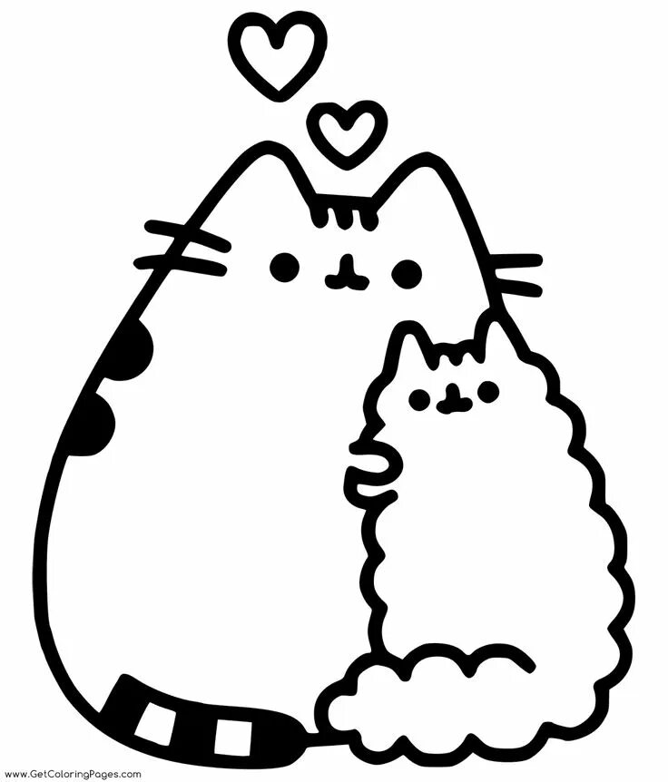 Раскраски фото пухлых котиков Pin on Color Pages Pusheen coloring pages, Cute coloring pages, Easter coloring 