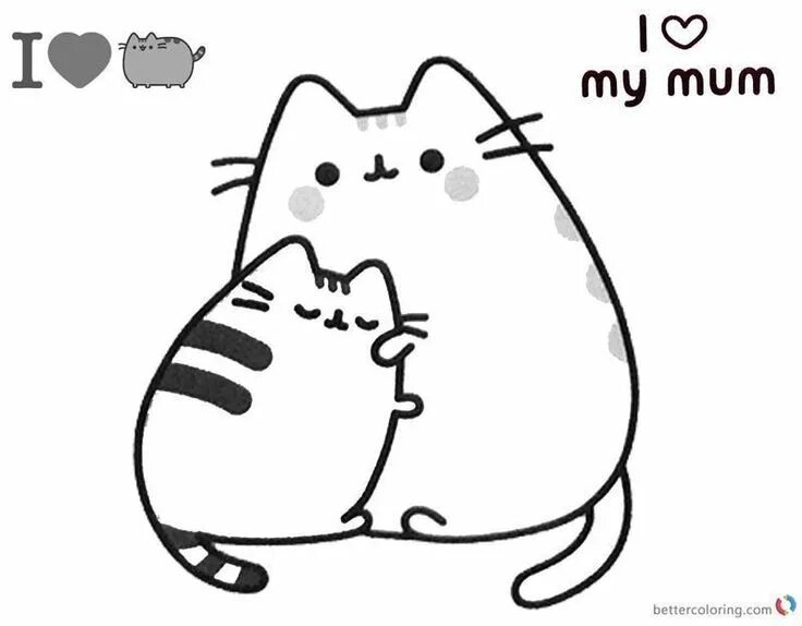 Раскраски фото пухлых котиков Get This Pusheen Coloring Pages PDF And Have Fun With It - Coloringfolder.com Ca