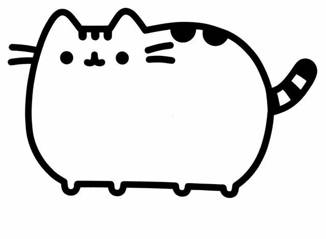 Раскраски фото пухлых котиков Pusheen Cat in 2020 Cat decal stickers, Cat decal, Vinyl wall decals