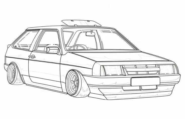 Раскраски лады тюнинг Раскраска Лада бпан заниженная в 2024 г Раскраски, Рисование, Уроки рисования