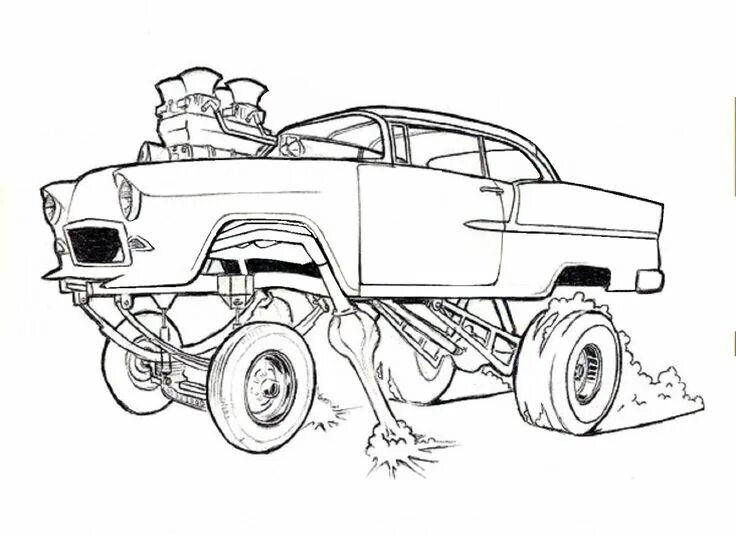 Раскраски самоделки Pin by Kerry Charves on WONDERFUL ILLUSTRATIONS Cartoon car drawing, Cool car dr