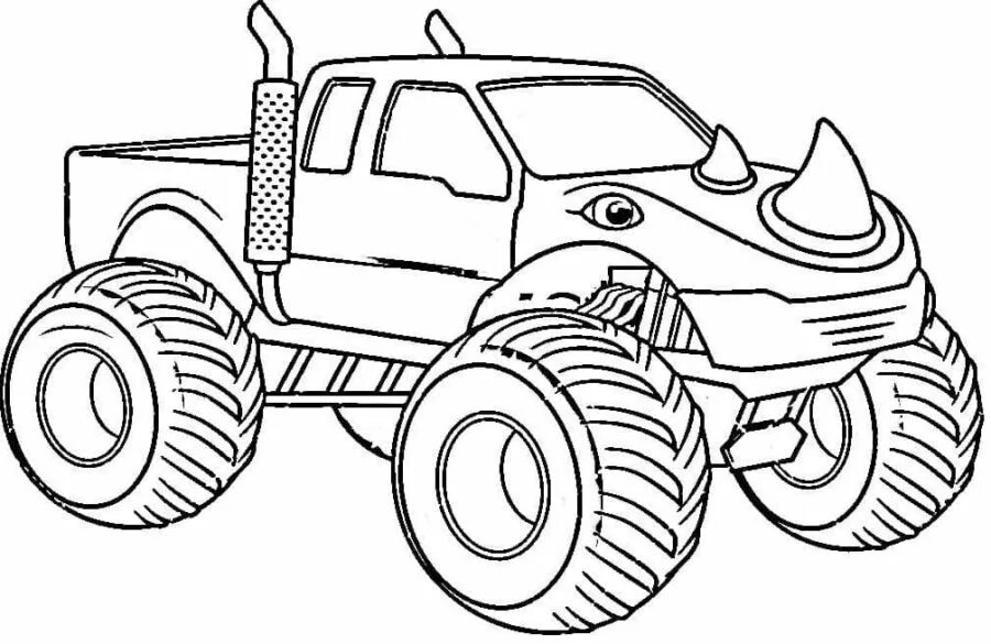 Раскраски самоделки Monster Truck Coloring Pages