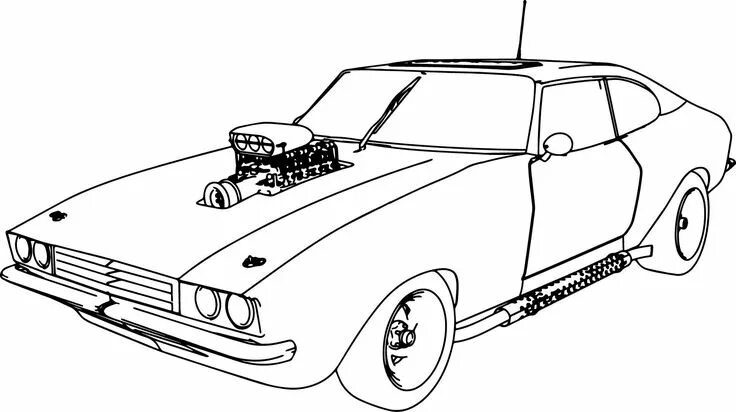 Раскраски самоделки Fast and Furious Coloring Pages Muscle Car Educative Printable Cars coloring pag