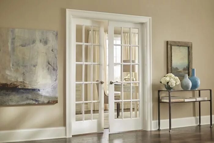 Распашные двери в интерьере гостиной Internal double doors French doors interior, Prehung interior french doors, Inte