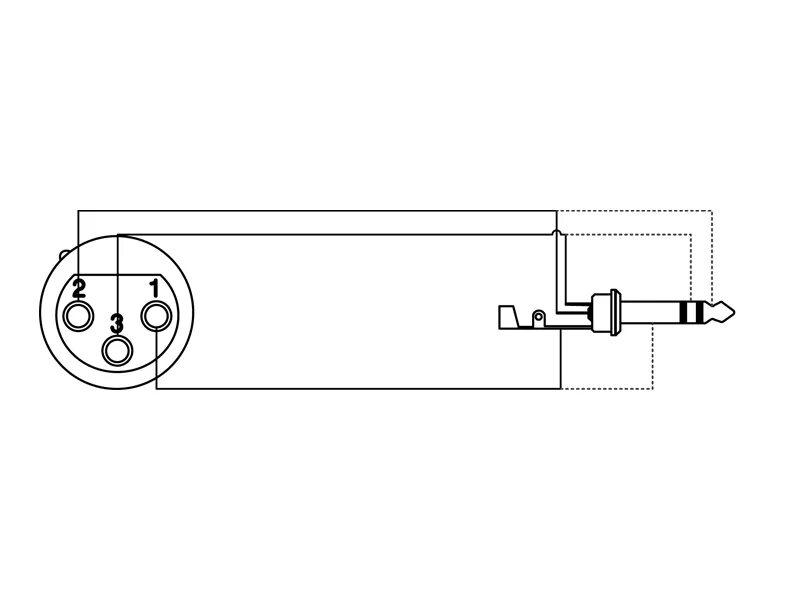 Распайка 100х100 ProCab redukce CLP120 - XLR F - Jack 6.3 Stereo Redukce Velkoobchodní portál Mus