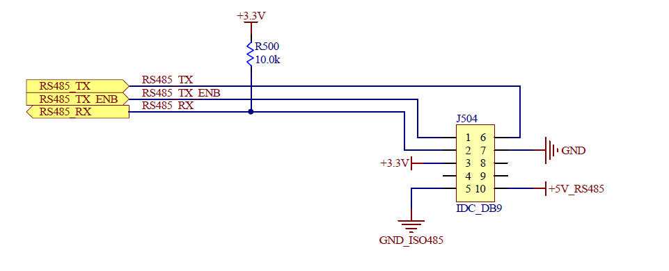 Распайка 485 PROFIBUS Dev Kit RS485 on J504 - MityDSP-L138 (ARM9 Based Platforms) - Critical 