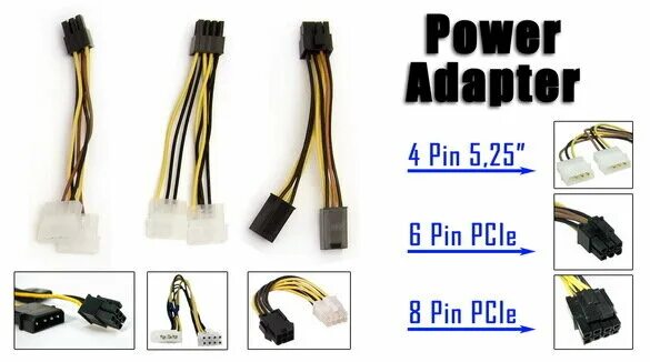 Распайка 6 pin Переходник питания видеокарт 2 molex - PCI-e 6pin - купить в интернет-магазине п