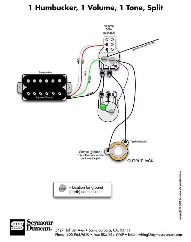 Распайка активного звукоснимателя Pin en guitar