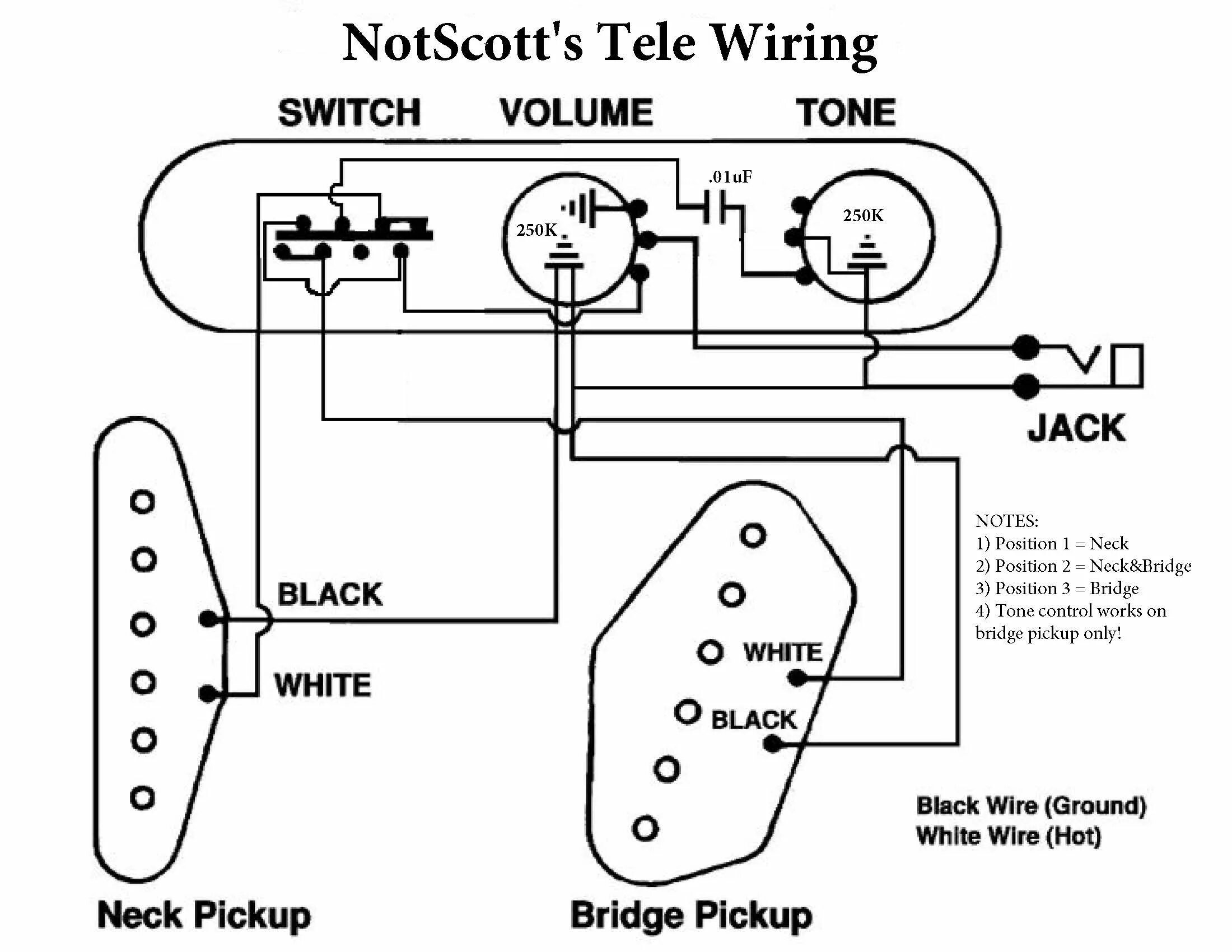 Распайка активного звукоснимателя Tele Wiring - Tone Control On Bridge Position Only? My Les Paul Forum