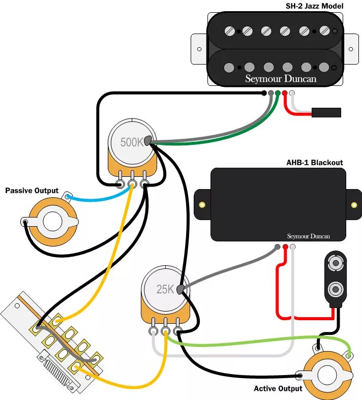 Распайка активного звукоснимателя с пассивным Active and Passive in the Same Guitar - Can It Be Done? Guitar pickups, Diy guit