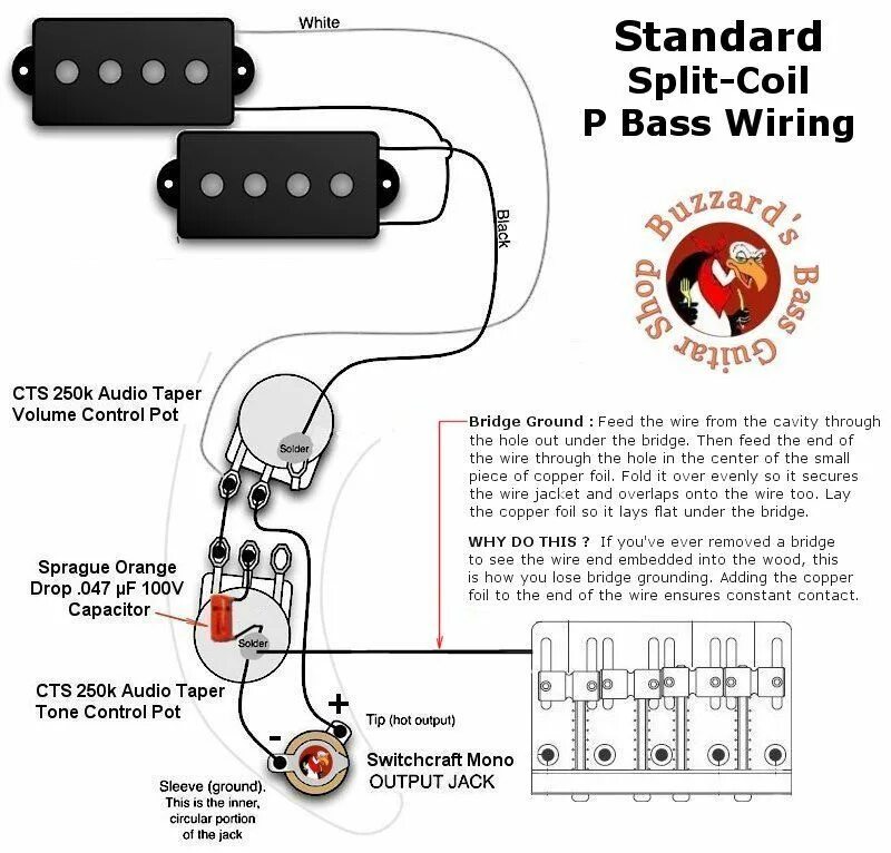 Распайка бас гитары p-bass-wiring-diagram-When-the-electrical-source-originates-at-a-light-fixture-a