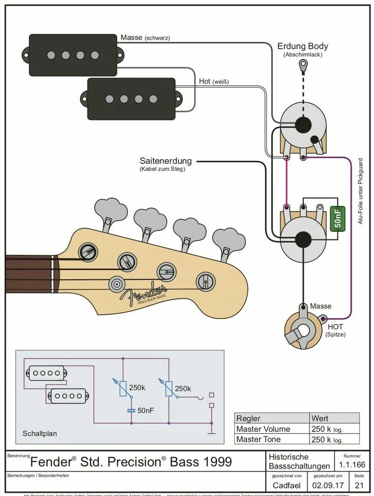 Распайка баса Pin de Noom Guitarmaking en Wiring diagrams Pastillas de guitarra, Pedales de gu