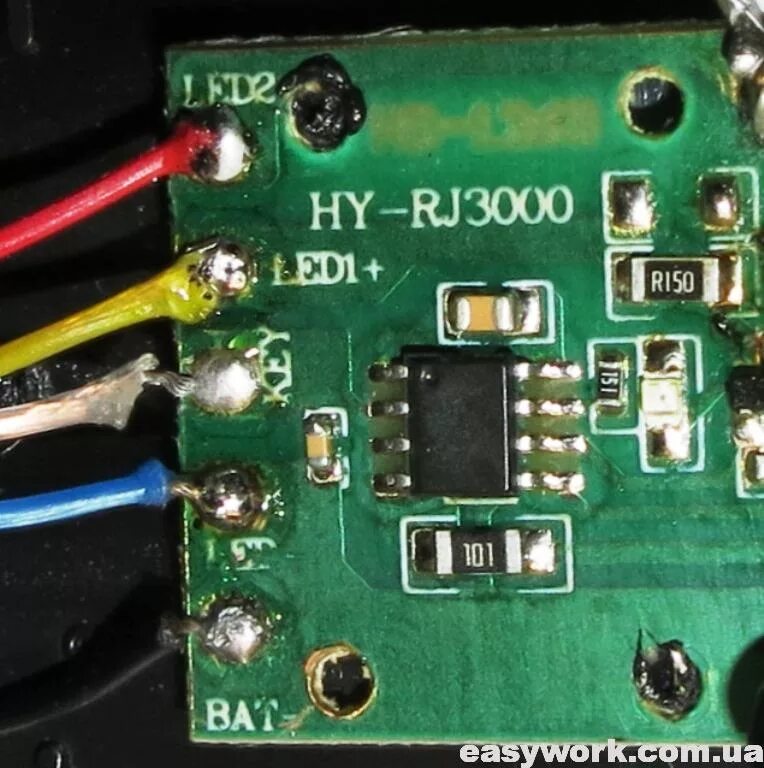 Распайка батарейного отсека налобного фонаря Ремонт фонаря Boruit RJ 3000 (не горит светодиод) - Путь к успеху