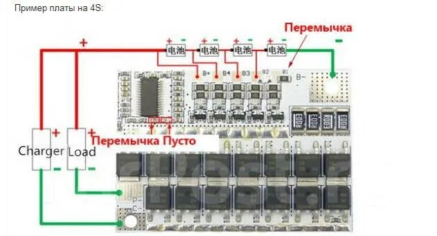 Распайка бмс 10s BMS на 3S-5S на 100A, новый, в наличии. Цена: 350 ₽ во Владивостоке