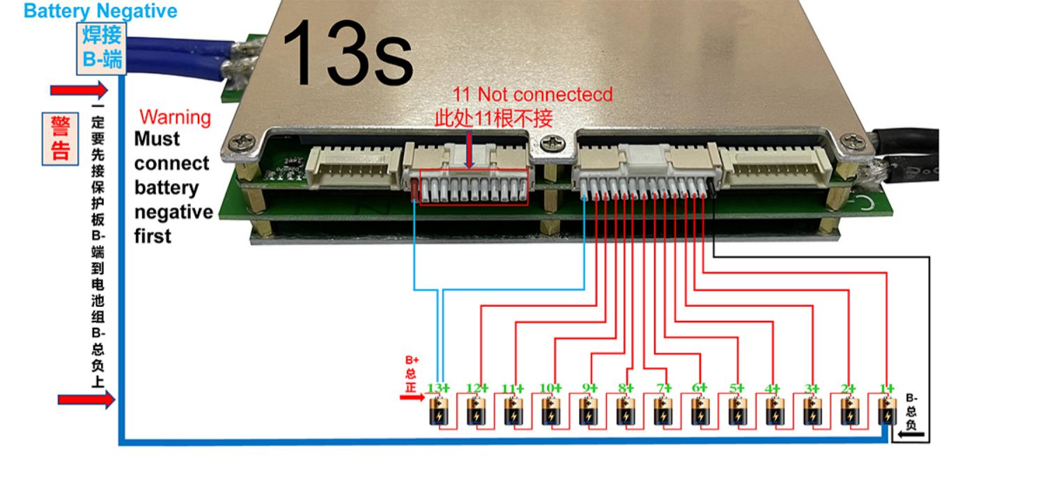 Распайка бмс 10s Интеллектуальная Bluetooth Smart ANT-BMS 10-24s Защита Балансировка Аккумулятора