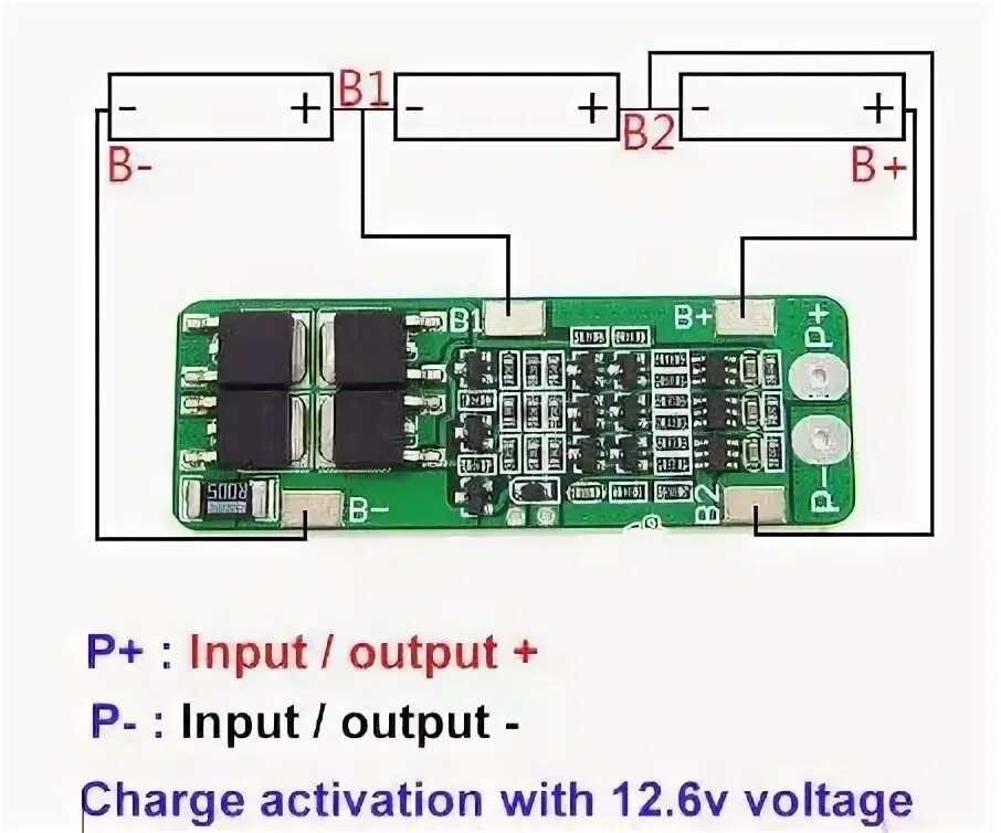 Распайка bms BMS 3S 20A Saravana Electronics