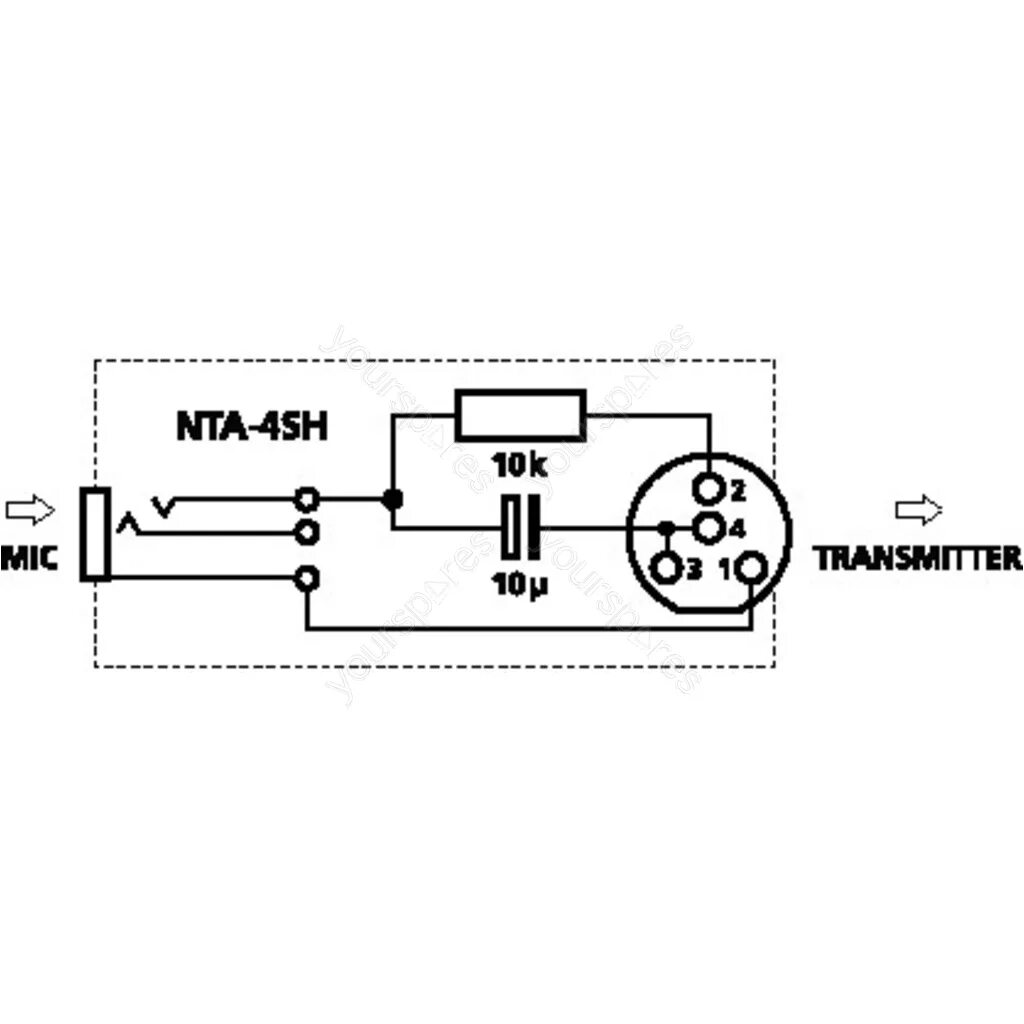 Распайка динамического микрофона Mini XLR Adaptor NTA-4SH by Ufixt