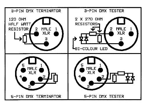 Распайка dmx 5 pin Make a DMX tester. Электроника, Гаджеты, Устройство