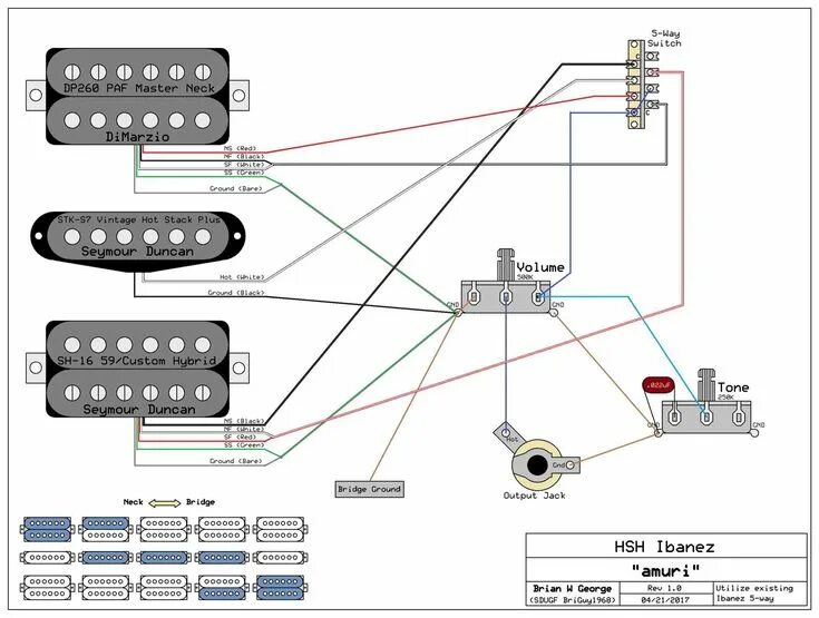 Распайка электрогитары hsh Wiring Diagram 3 Way Switch Awesome Ibanez Electric Guitar Wiring Diagram Fresh 