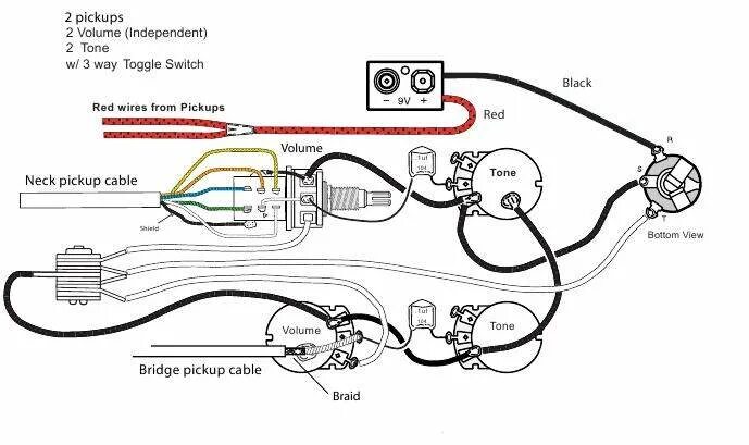 Распайка emg EMG 81\89 - схема для чайников - распайка - equipment.others - Форум гитаристов