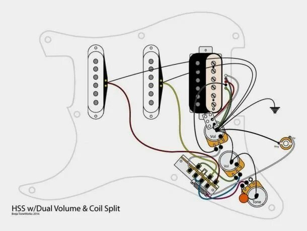 Распайка fender stratocaster Fender Fat Strat Wiring Diagram Guitar pickups, Guitar diy, Guitar