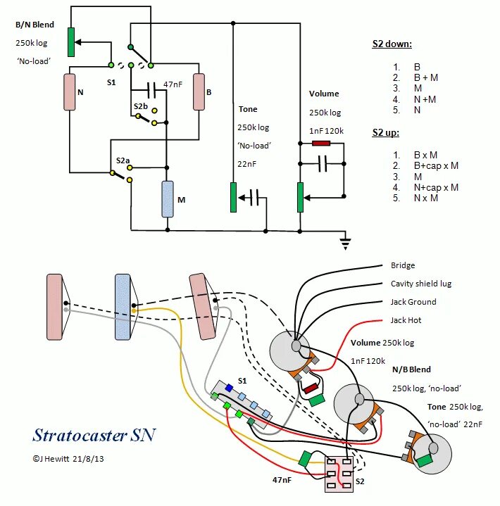 Распайка фендер стратокастер Fender Half Blender Wiring