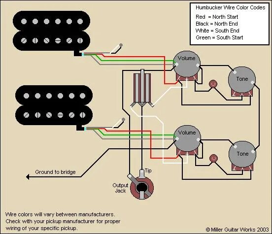 Распайка gibson les paul Схема распайки gibson sg