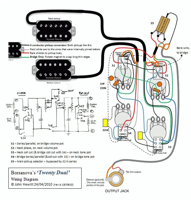 Распайка gibson les paul Jimmy Page Wiring Diagram Les Paul Les Paul Jimmy Page Wiring with 42 sounds Gui